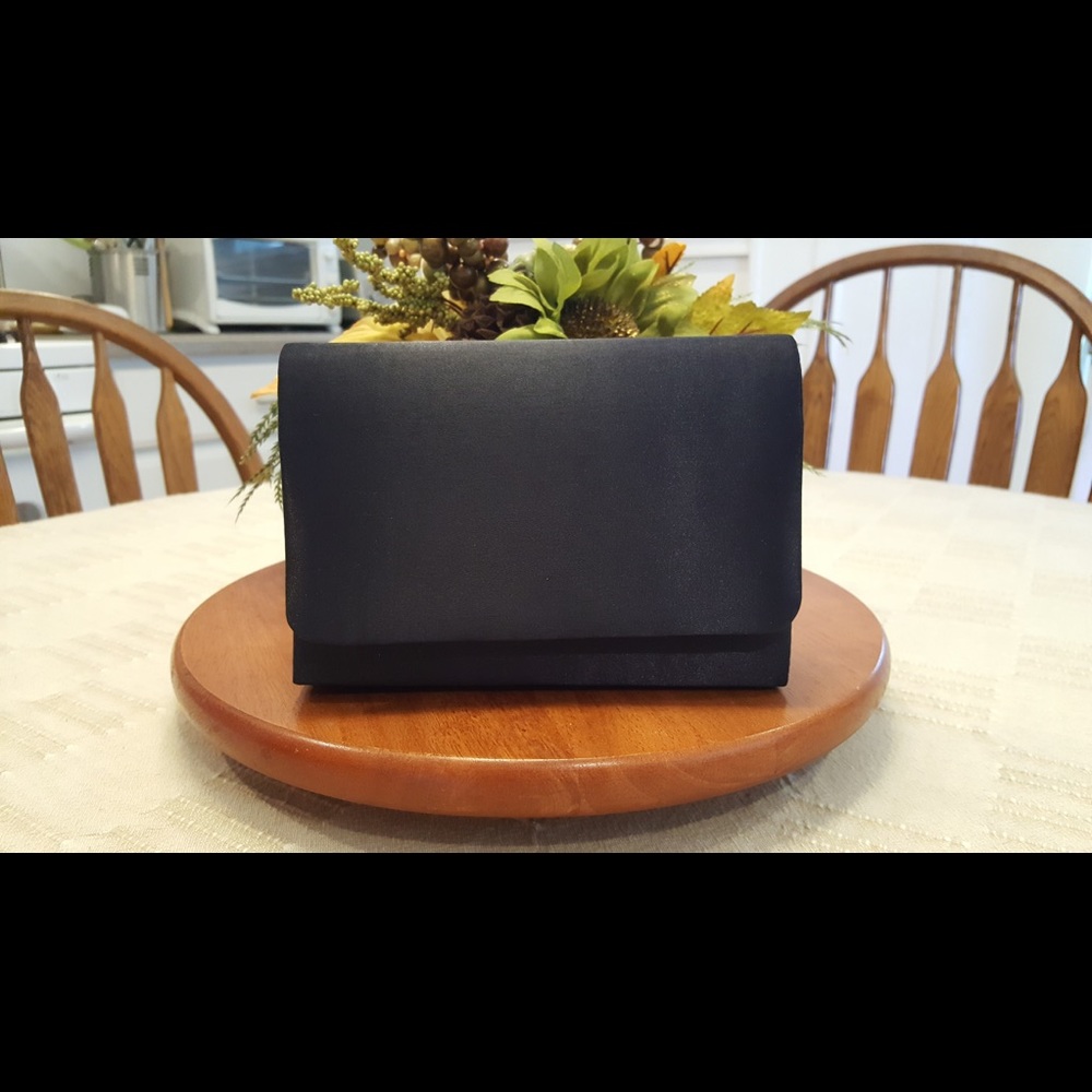 Navy Sateen Special Occasion Purse